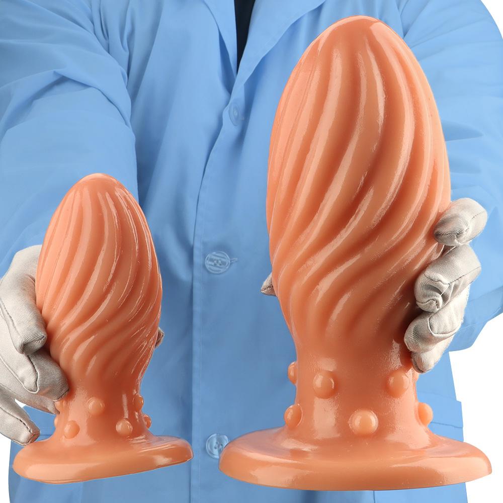 PVC Anal Plug Smooth Butt Plug Prostate Massager Adult Sex Toy for Men Women Fisting 18+