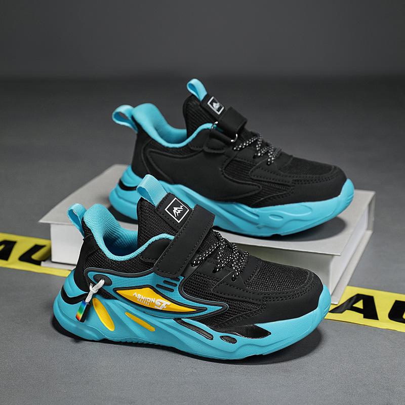 Dětské sportovní boty Four Seasons Netboning a pohodlné sportovní boty pro volný čas Magic Stick Chlapecké boty