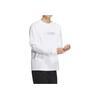 Adidas Alphabet Logo Print Long Sleeve Sports T-Shirt Men Tops White IP9945
