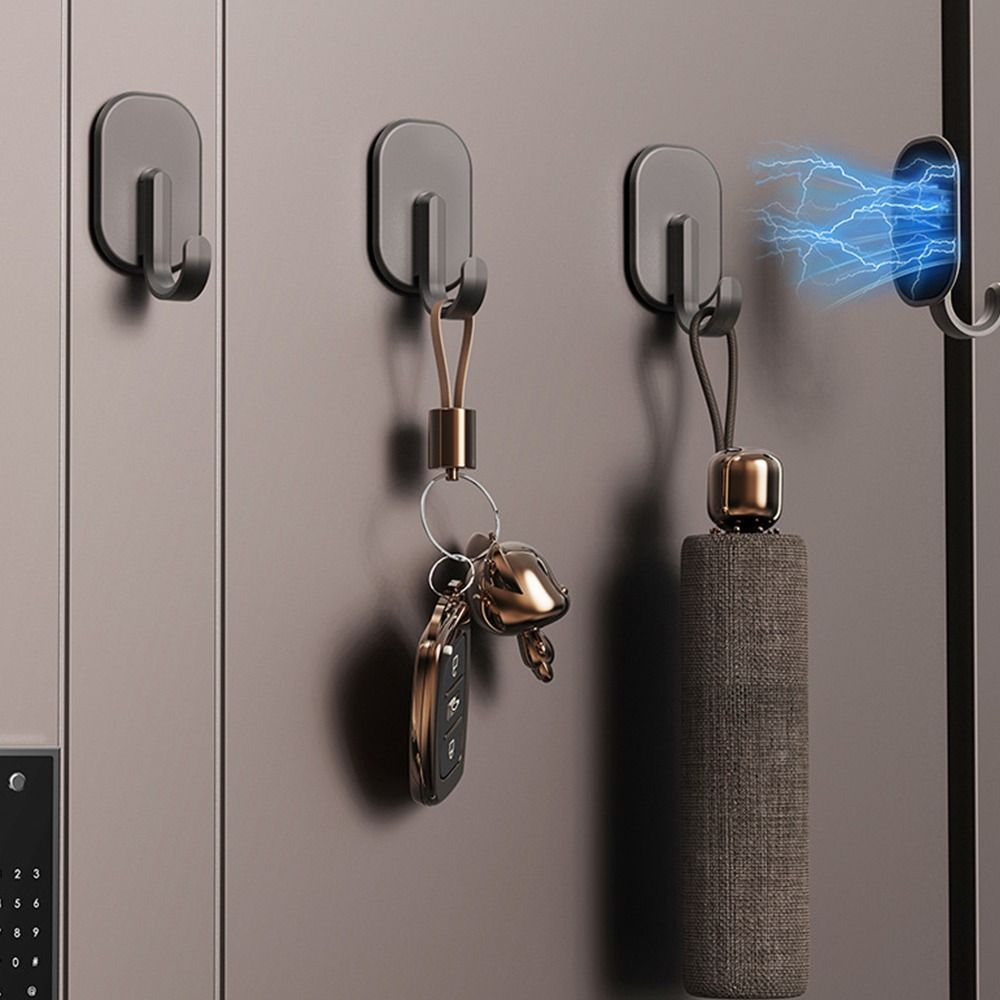 1/2/3/4PCS Heavy Duty Magnetic Hook Key Hanger Key Towel Storage Holder  for Home Kitchen Storage