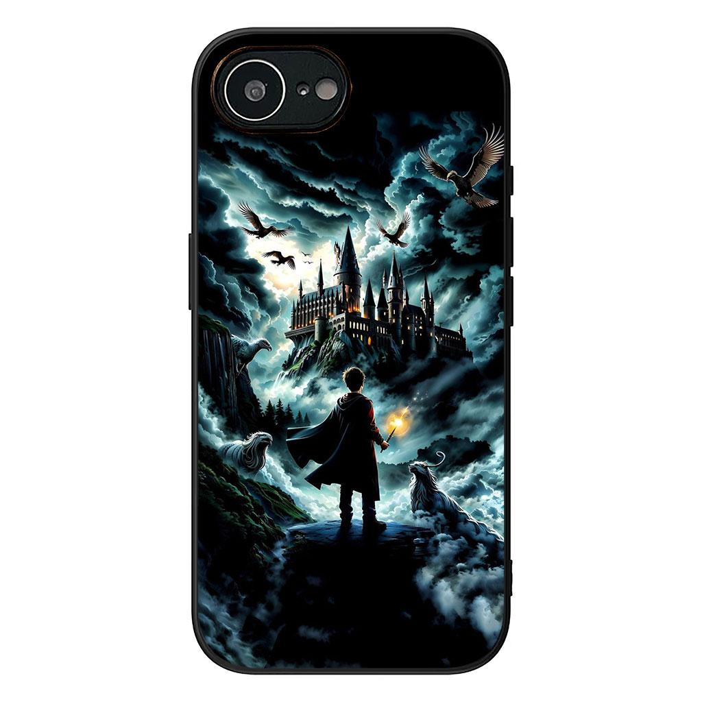 

Cover for Apple iPhone 16 15 14 Plus 13 12 Mini 17 Pro Max + ProMax 16E Air Casing Phone Case Art H-Harries Poster Wand Potters iPhone 13