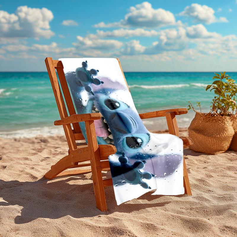 1Pc Stitch Water Reflections Beach Towel Quick Dry Multiuse For Beach Pool Gym Yoga Home Travel Christmas Halloween Xmas Gift Y1971