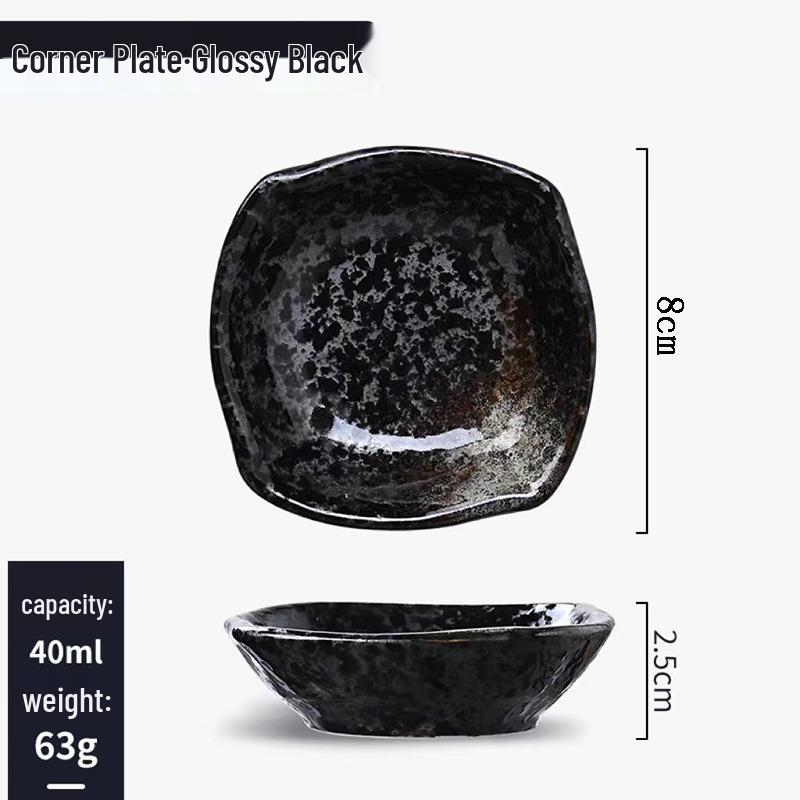 Japanisches Keramik-Dip- & Sojasaucen-Schälchen-Set - Snackteller & Geschirr