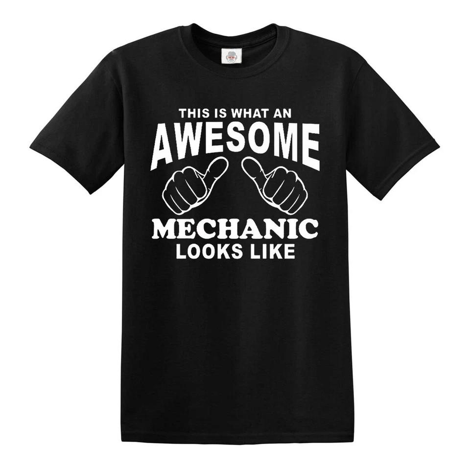 Awesome Mechanic T Shirt Mens Gift Funny Mechanics Present Tee Top 1 XL