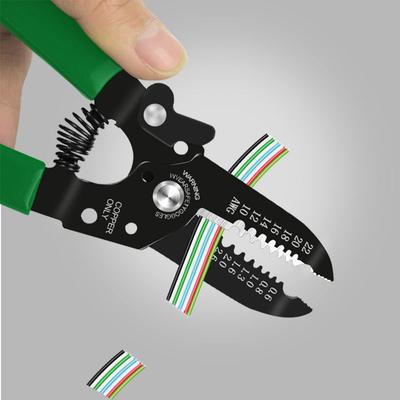 Multifunctional Wire Stripping and Cutting Pliers for Electrical and Fiber Optic Work