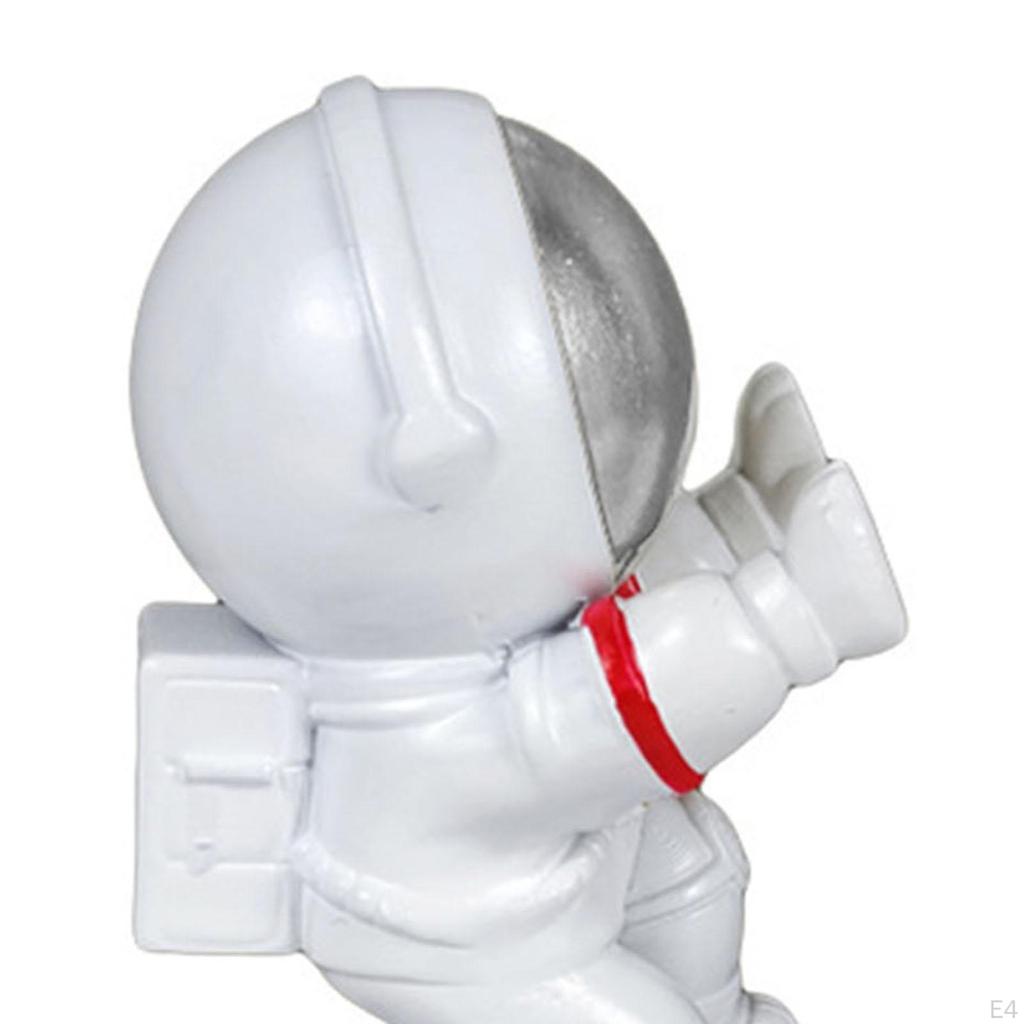 Creative Resin Astronauts Ornaments Stand Figurine Crafts Mobilephone Support for Table Desktop