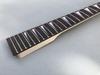 Generic Reverse Hand Electric Guitar Neck 24 Frets 25.5 Inches Maple Rosewood Fretboard Lock Nut Unfinished Replacement Part