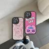 Interessante O-Opanchu Cartoon U-Usagi Handyhülle Für IPhone 16 15 14 13 12 11 Pro Max Plus Leder Stoßfeste Hülle