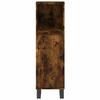 Vidaxl 3-Piece Bathroom Furniture Set, Smoked Oak