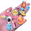 33pcs lot summer lovely shoe charms buckles hat watermelon accessories decoration for bracelet bag sandals kids outdoor gift