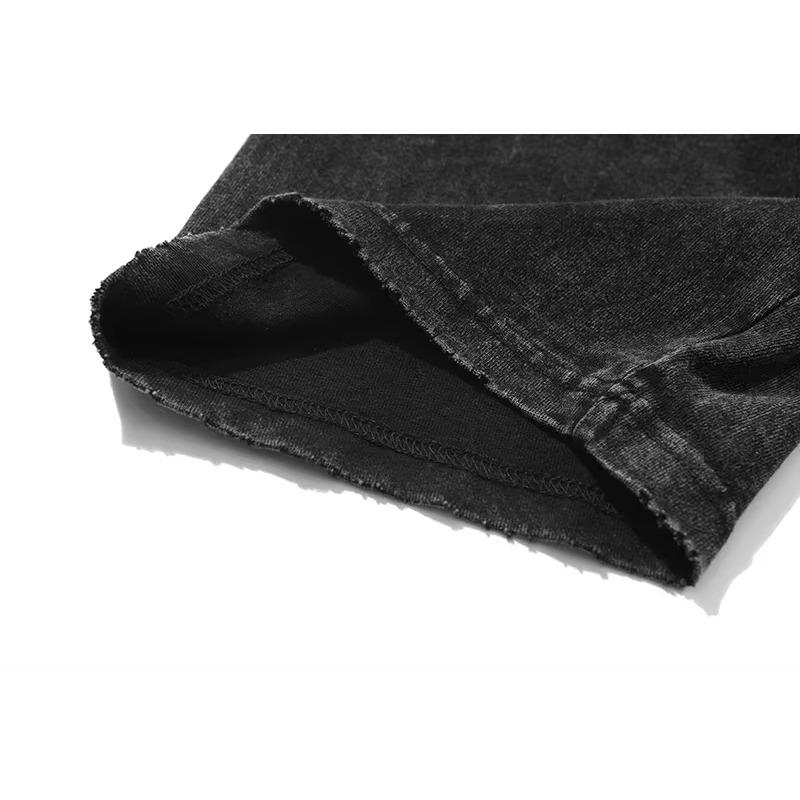Anime Pánská trička Gotické potištěné tričko Hip Hop Streetwear Punk Léto Vintage Prané Oversized Top Pánské oblečení