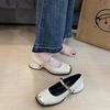 Explosive retro foot British style soft sole Mary Jane shoes not tired retro British style single shoes summer Internet celebrity spring