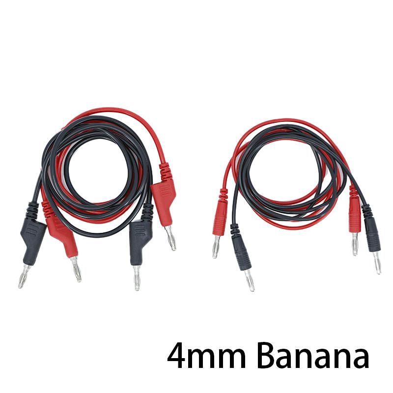 0.5m 1m Dual 4mm Banana Plug to banana Plug Stackable Multimeter Test Leads Multimeter Cables Electrical Red/Black 1000V 10A 15A