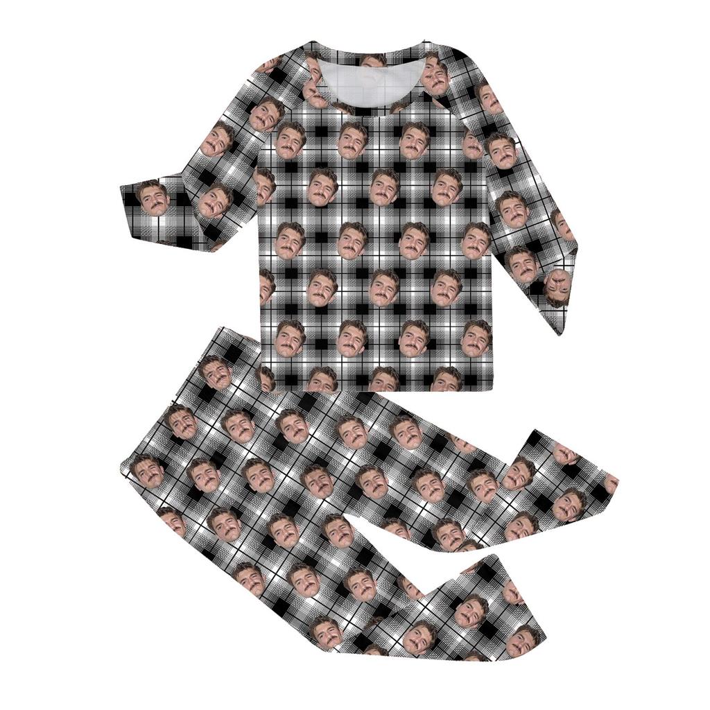 Custom Family Matching Pajama Sets Personalized Faces Funny Sleepwear For Men, Women, Kids, Baby