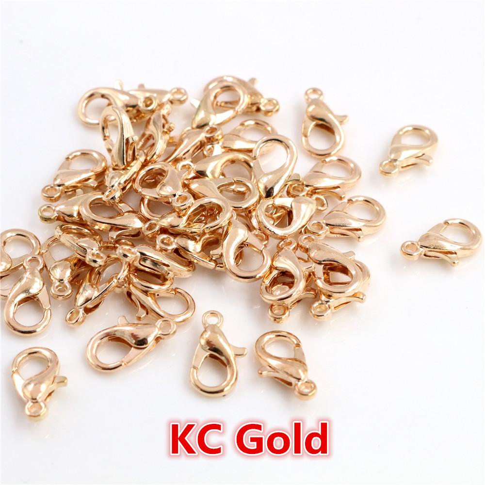 10x5mm/12x6mm/14x7mm/16x8mm 9 Färger Pläterade Mode Smyckesdelar, Legering Hummerlås Krokar för Halsband&Armband Kedja DIY