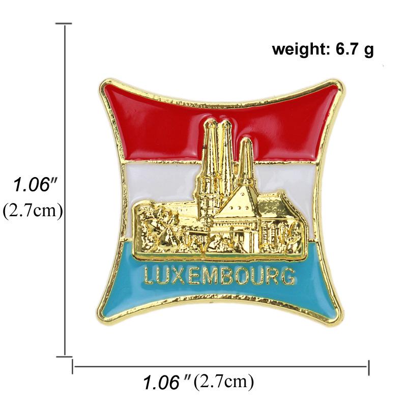 European Cross-border Flags & Big Ben Enamel Pin