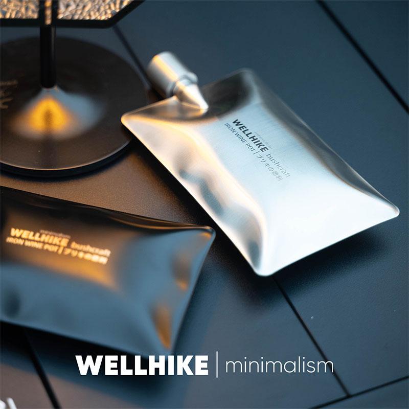 WELLHIKE Stainless Steel 6 oz Hip Flasks Exquisite Wine Bottle Outdoor Wine Bottle 150ML Portable Travel Drinkware