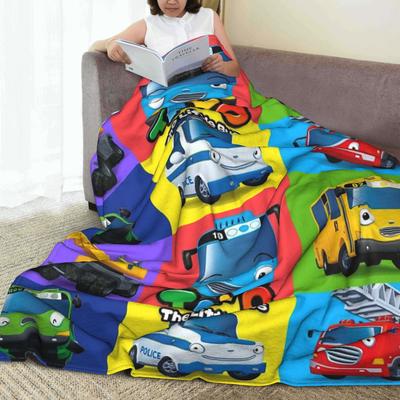 Tayo der kleine Bus Decken Leichte Flanel Sofa Überwurfdecke für Couch Bettwäsche Outdoor Decken Tagesdecke Steppdecke