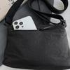 Multi-layer large-capacity lightweight and simple solid-color fashiable single-shoulder versatile casual sports crossbody bag