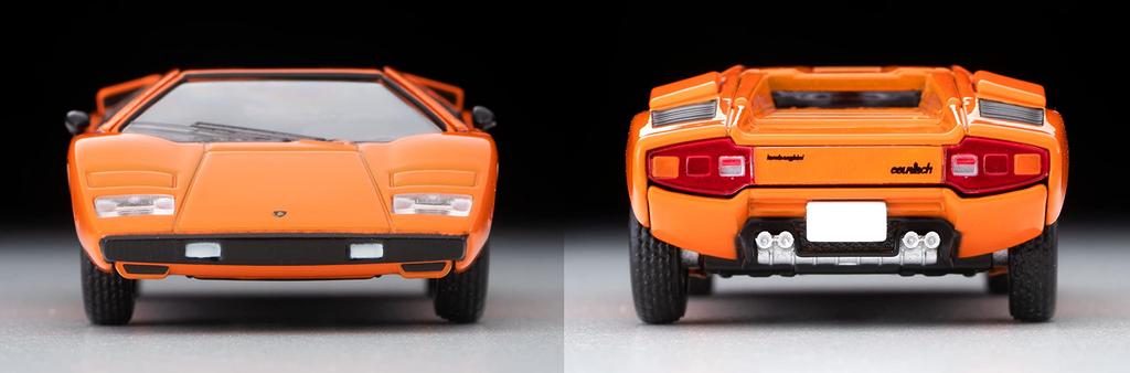 Tomytec Tomica Limited Vintage Neo Lamborghini Countach LP400 Orange Finished Model 1/64 LV-N