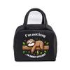 Tragbare Cartoon Faultier Print Lunchtasche Lustige Anime Tier Tragetasche Lebensmittel Kühltasche Bento Taschen Thermische Lunch Lebensmittelbox Taschen Frauen Männer
