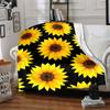 1pc Sunflower Pattern Blanket Warm, Cozy, And Soft, Suitable for Sofas, Beds, Cars, And Office Use.Perfect for Camping And Travel, Making It a Great G