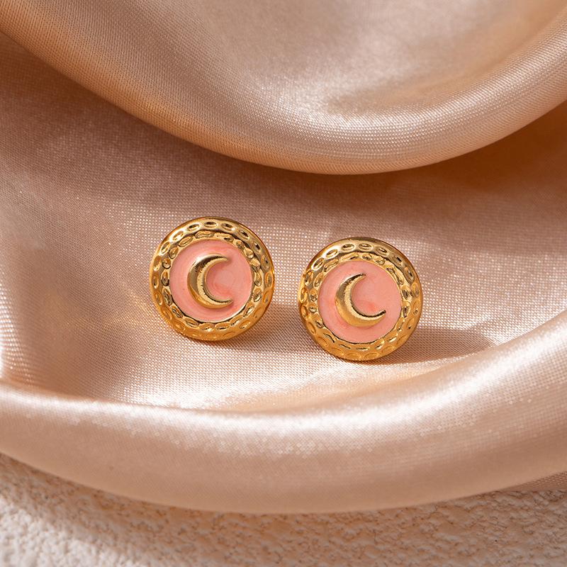 Moon Drop Minimalist Oil Earrings - Elegant, High-End Design for Women