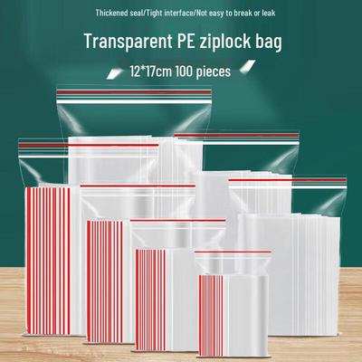 Thickened PE Transparent Self-Sealing Food Storage Bags