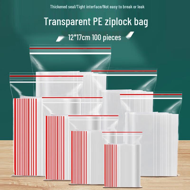 Thickened PE Transparent Self-Sealing Food Storage Bags