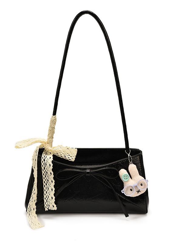 2026 Korean-Style Single Shoulder Handbag with Butterfly Knot - Versatile and Fashionable Women's Bag