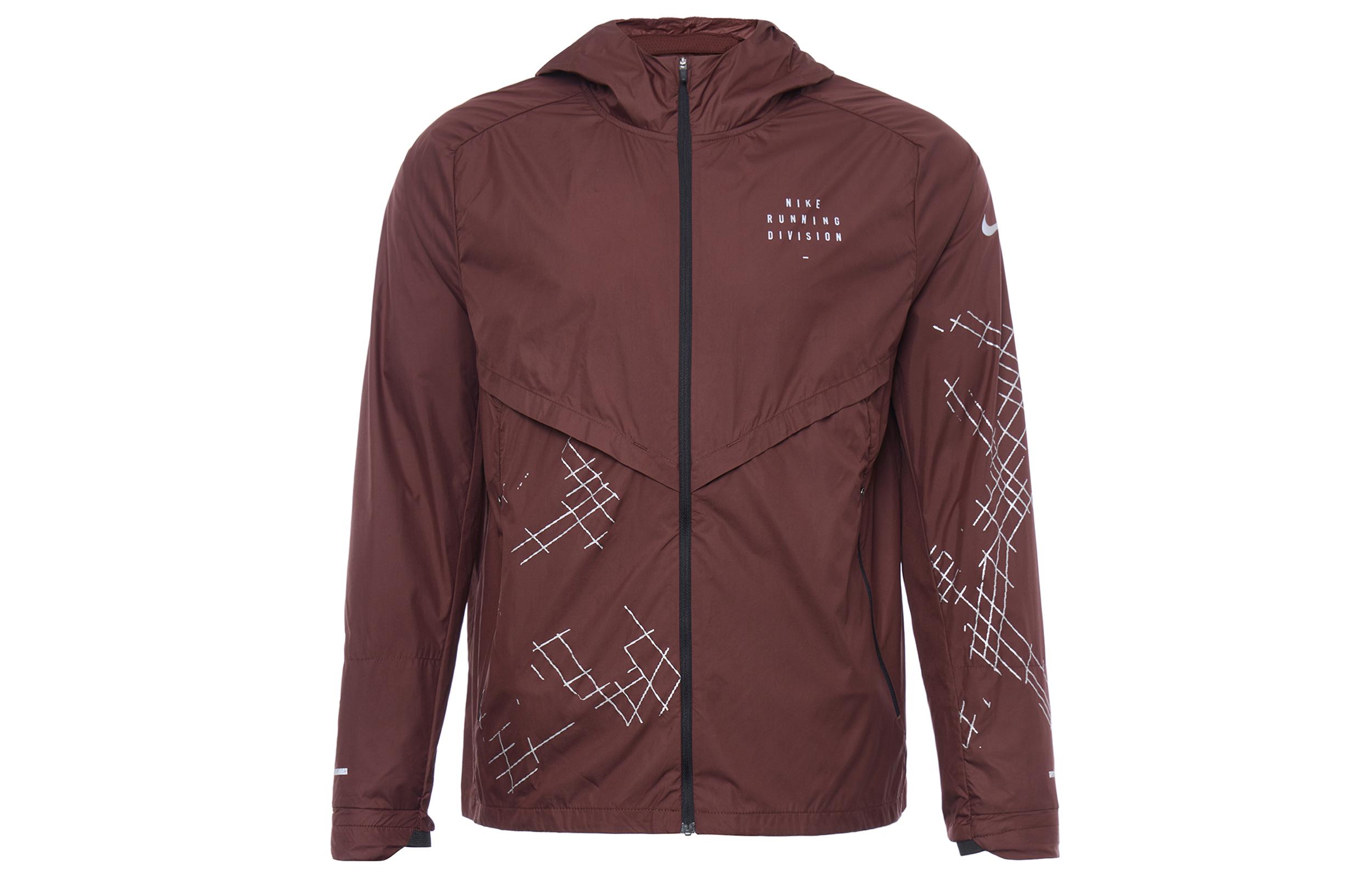 

Nike Jackets Men s Brown Hooded Moderate Soft Shell DQ6519-652 L