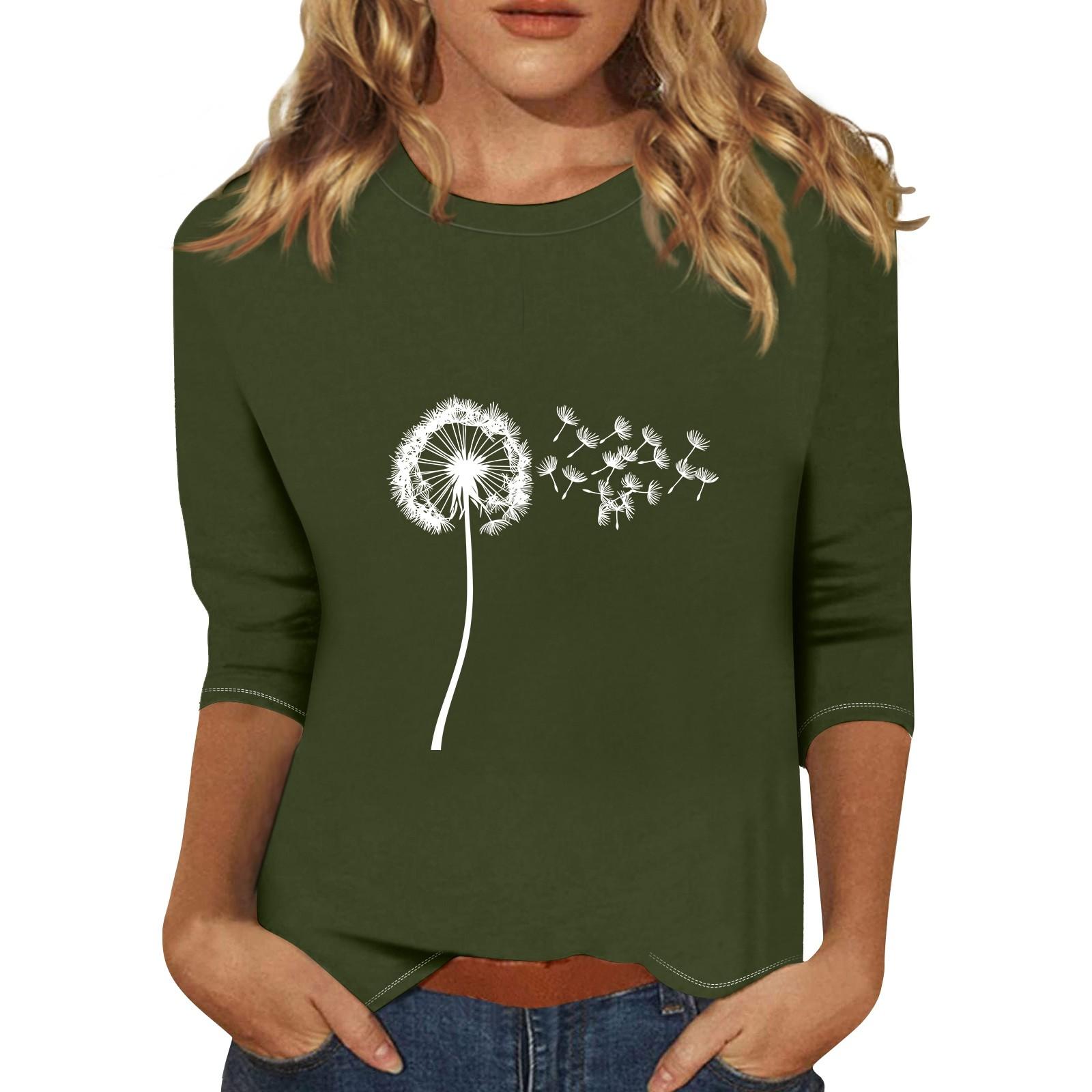 

Женский модный повседневный пуловер с воротником три четверти и принтом S