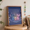 Disney Stitch Angel Movie Night Popcorn Digital Oil Painting Art Kit DIY Handmade Home Decoration Gift