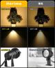 Herimo 5W Warm White LED Garden Lights, 3000K, 400LM Spotlights, IP65 Waterproof Garden Lighting, 3M Power Cord, Rotatable Up/Down/Left/Right, Landsca