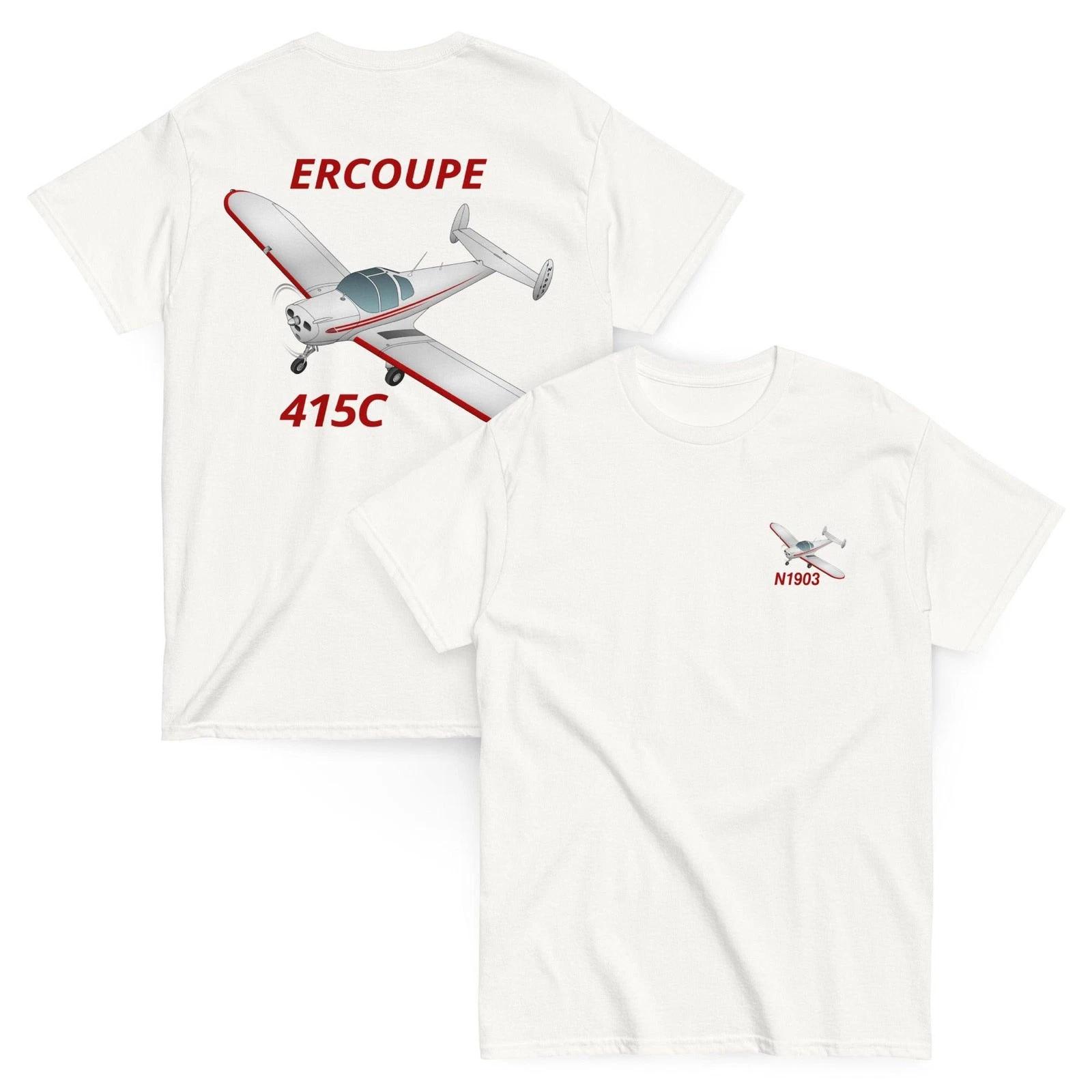 Ercoupe 415C T-Shirt | Personalized N-Number Pilot Gift | Flyboy Toys 3XL