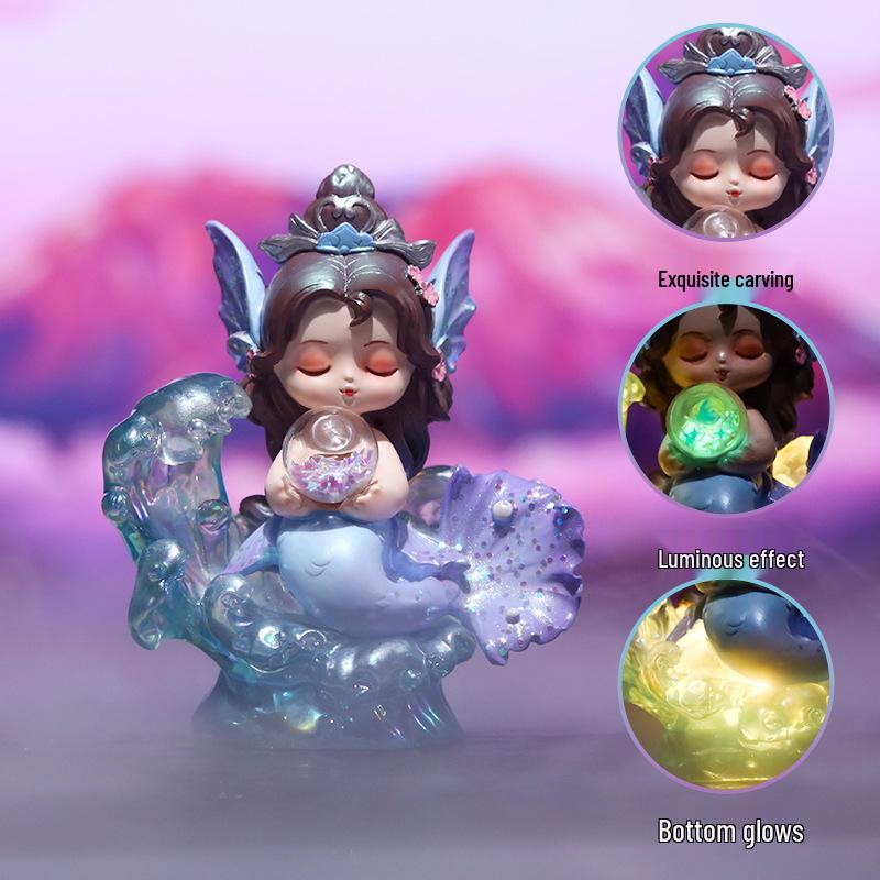 Dream Wanderer Spirit Beast Slepý box: Roztomilé pryskyřičné stolní ozdoby v různých stylech