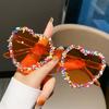 Y2K Luxury Vintage Sunglasses Heart Shape Candy Color Love Heart Sunglasses Beach Sun Glasses Party Eyewear