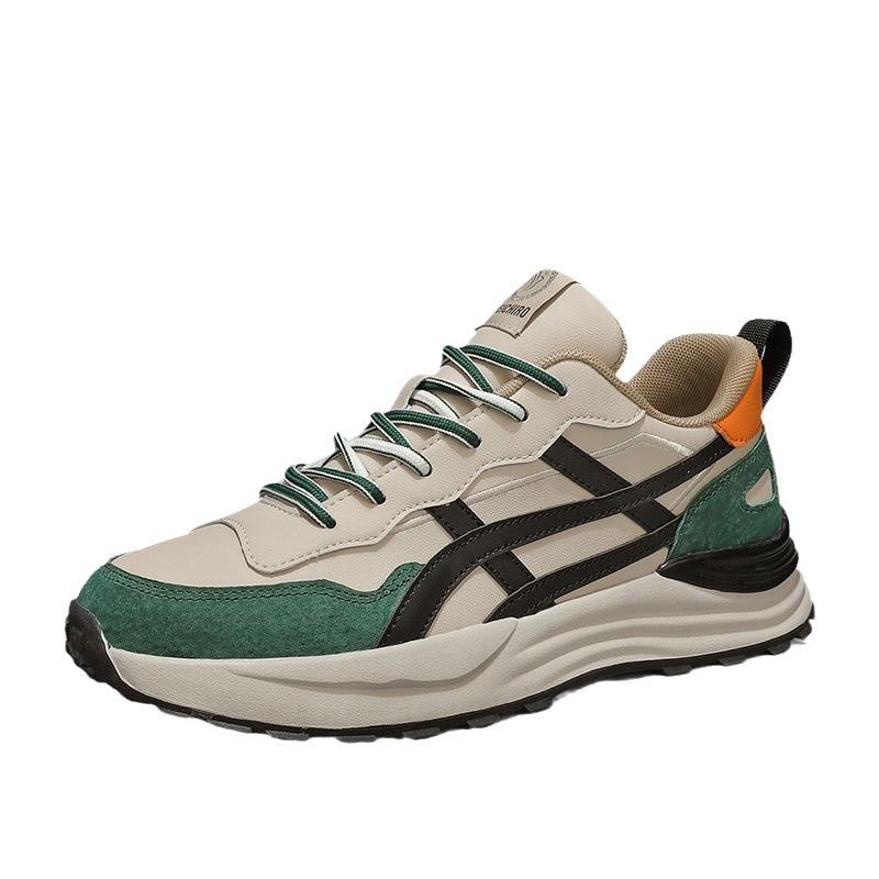 Men's Shoes Spring and Summer New Wear-resistant Leather Shoes Sports Leather Casual Dad Trendy Shoes