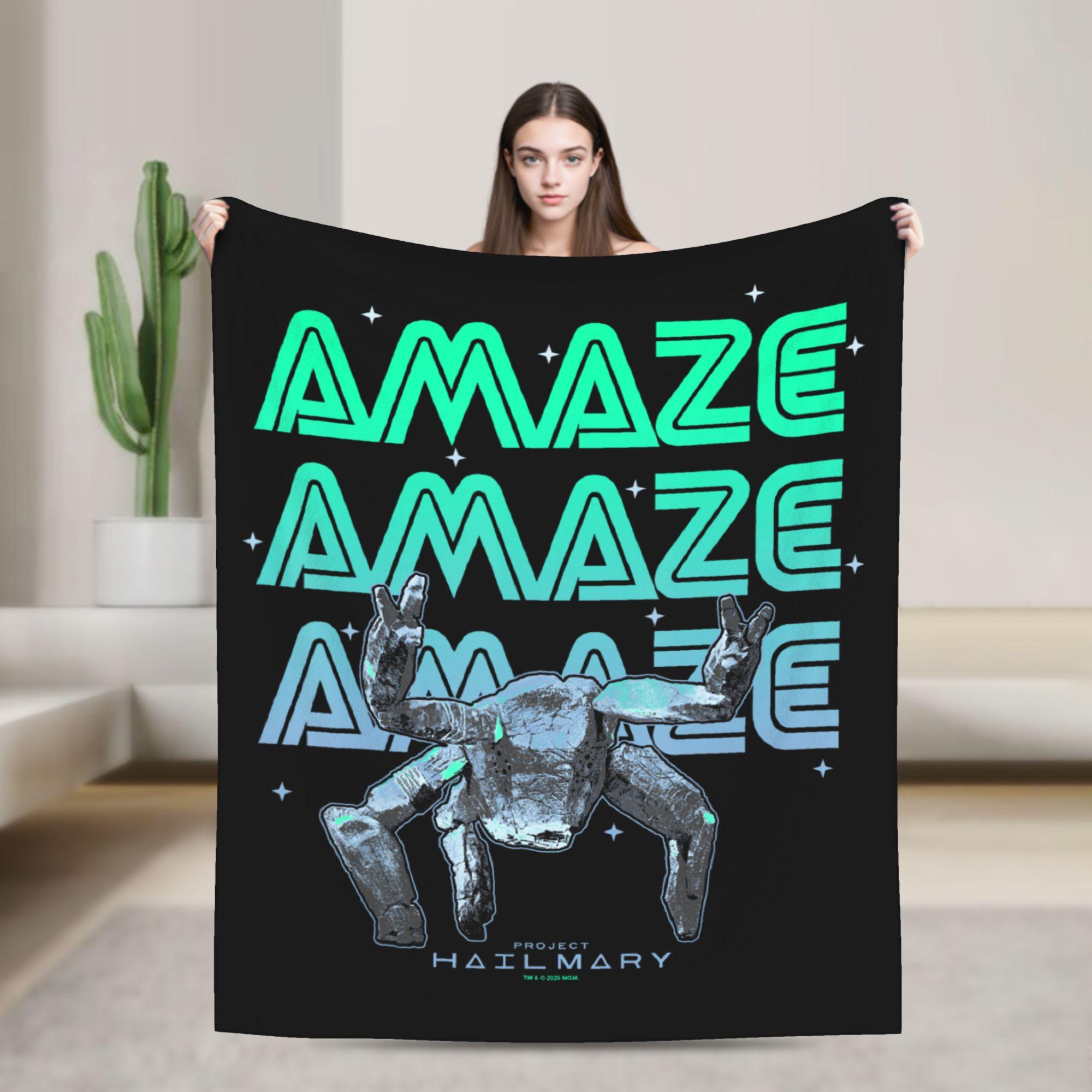 

Project Hail Mary Grace Eridani-Rocky Star Blankets Poster Flannel Throw Blanket Sofa Decoration Soft Warm Bedspreads Portable 75x90cm