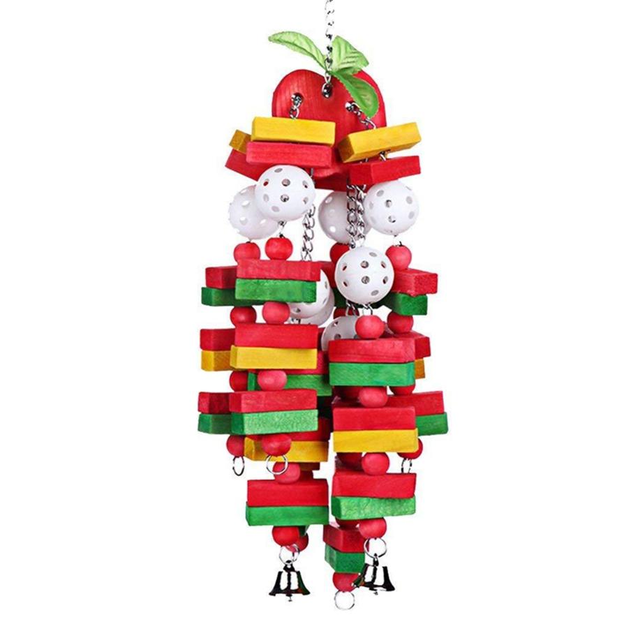 

Parrot Supplies Parrot Chewing Toy Birds Banana Apple Skewers Toy 1.0