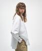 NEALIZE Oversized Cotton Shirt White