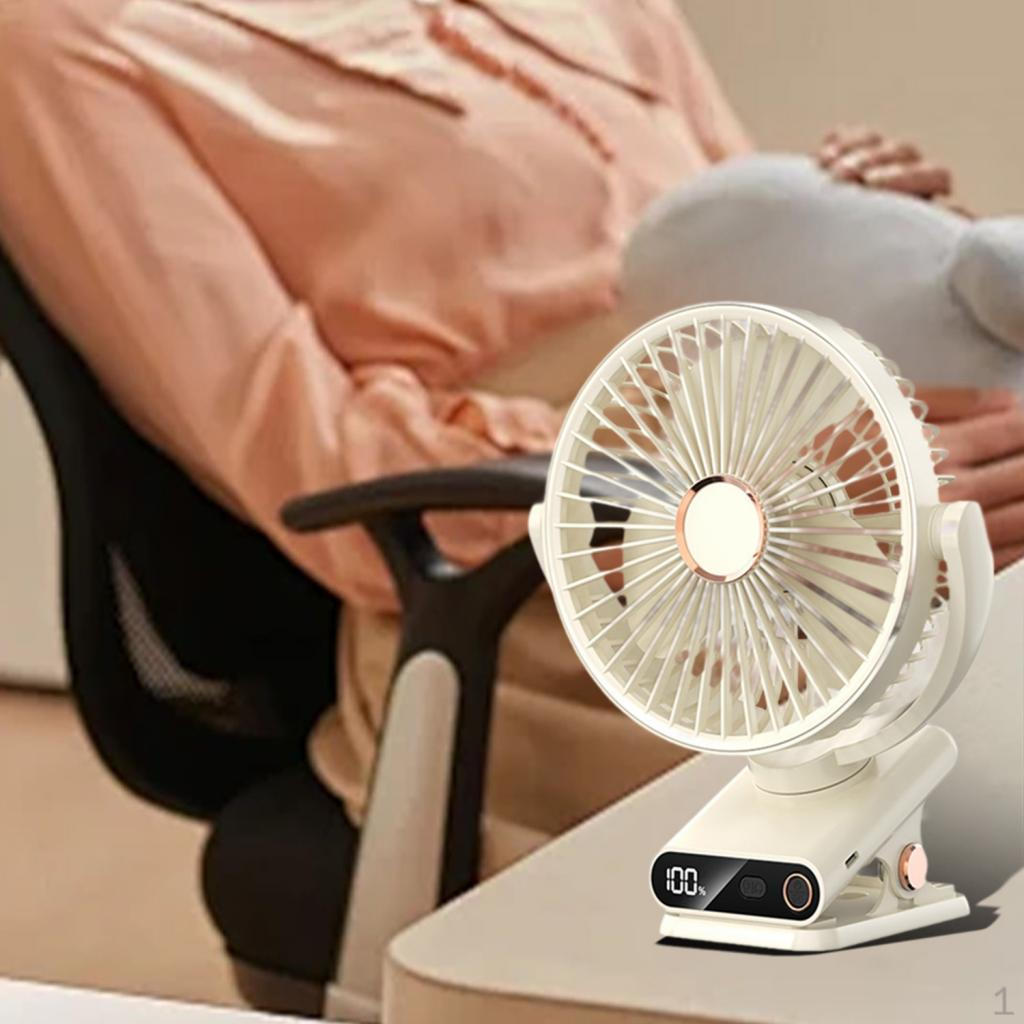 

Портативный зажим для вентилятора, настольный, регулируемый, легкий, с ночником, мини-стол для гольфа бежевый