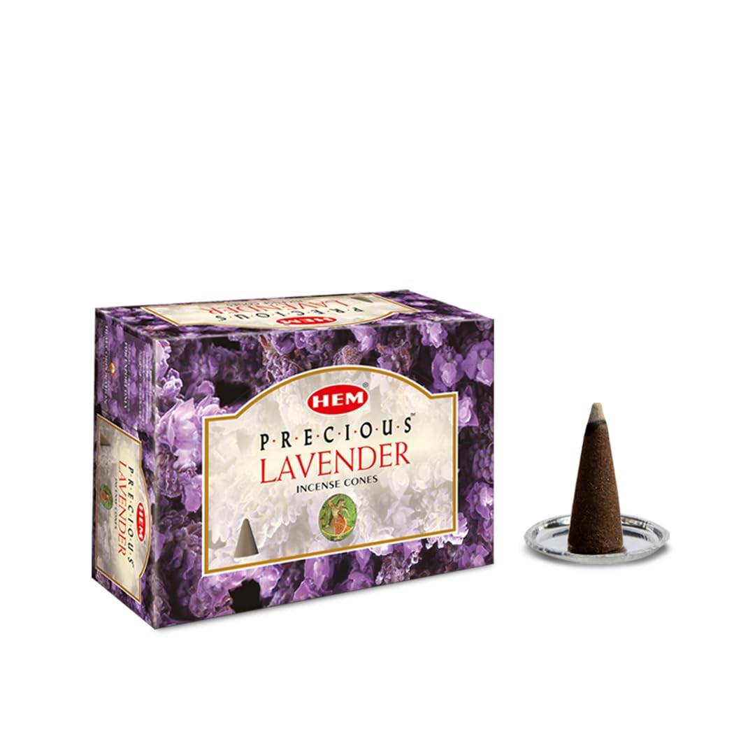 HEM Precious Lavender Incense Cones 12 Box Set