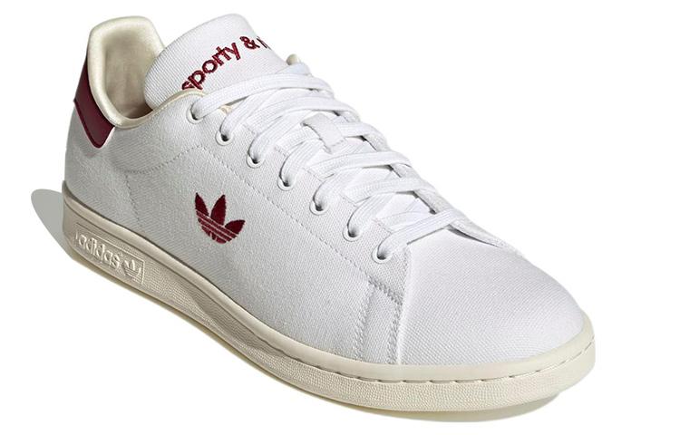 Stan Smith Sporty & Rich x Stan Smith Adidas Originals 'White Collegiate Burgundy' HQ6073