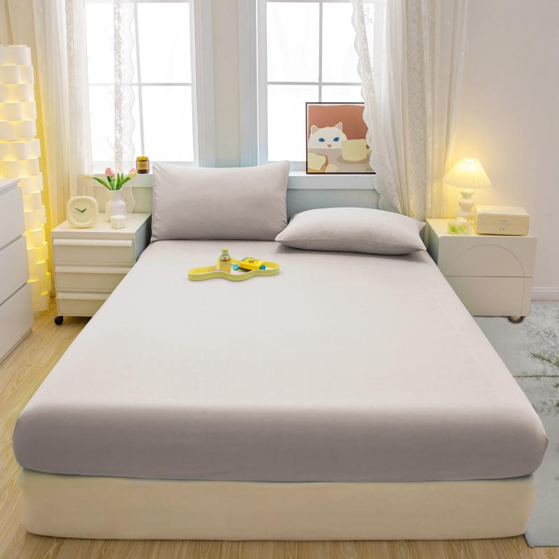 

Комплект простыней из 3 предметов в минималистичном современном стиле, мягкое и удобное постельное белье, комплект покрывал (Включая 1 простыню+2 наволочки) 90x200cm чистый белый