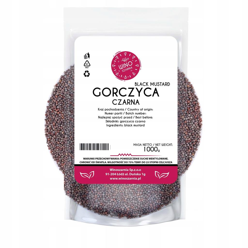 Gorczyca Czarna ziarno gorczycy czarnej - 1kg