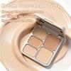 5 Color Concealer Palette, Cream Contour, Multi-use Makeup Palette for Covering Dark Circles Blemishes, Long Lasting Non-Creasing Makeup for Beginners