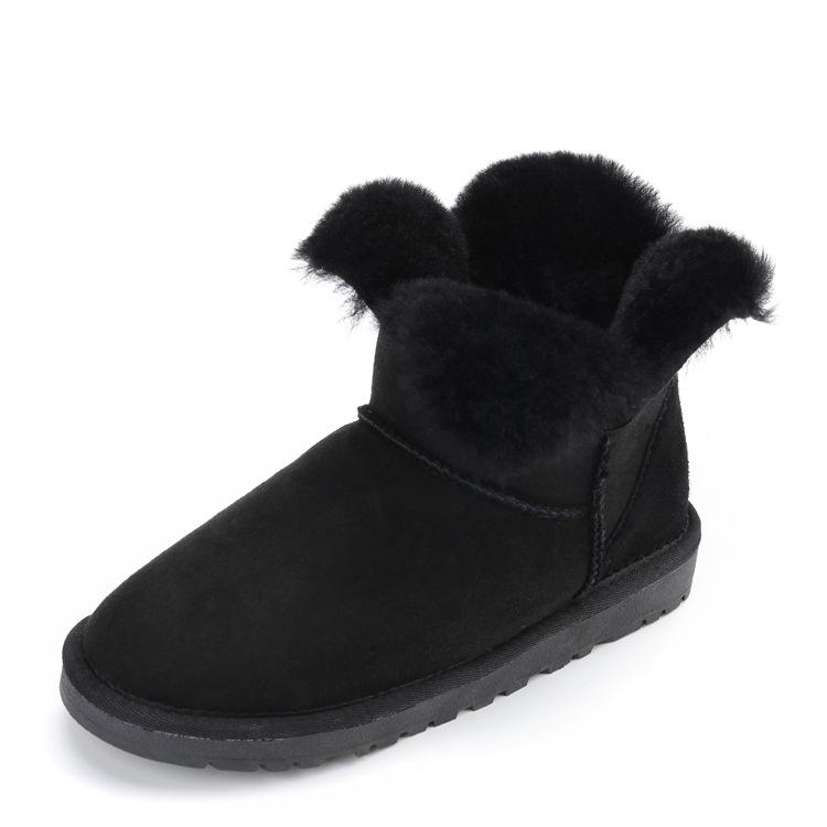 

Натуральна овчина 100% натуральне хутро 2024 Взуття Жіноче зимове тепле взуття Чоботи на підошві Чоботи Жіноче повсякденне взуття Снігові черевики 37 чорний