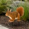Garden Ornaments for Outdoor Spaces Realistic Squirrel Stake, 2D Flat Acrylic Yard Art Waterproof Decor Flower Beds Cute Ornament Lawn Patio