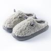 Warm Non-Slip Cotton Slippers with Thick Soles for Men and Women - Cute Indoor Footwear for Autumn and Winter
